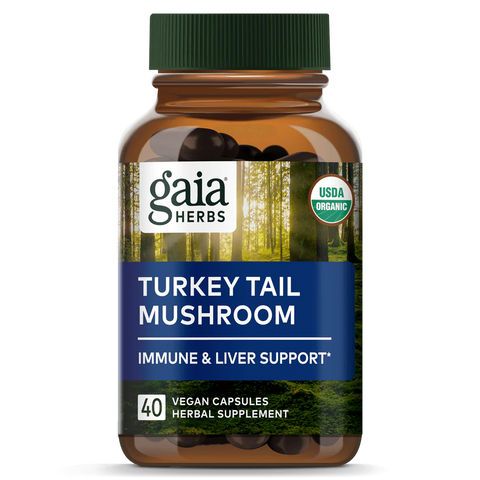 Gaia Herbs Turkey Tail Mushroom 40vcaps