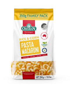 Orgran Rice & Corn Pasta Macaroni 350g