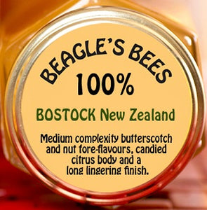 Beagle's Bees Honey Bostock 100% Honey 250gm