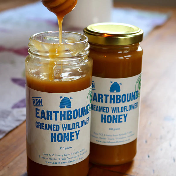 Earthbound Creamed Wildflower Honey 320gm
