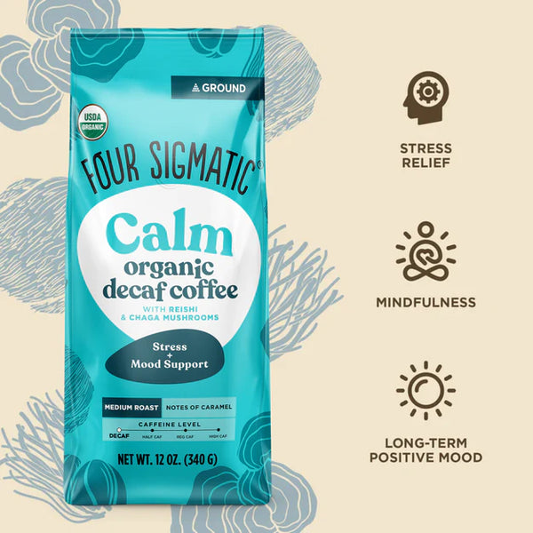Four Sigmatic Calm Decaf Ground Coffee 340gm