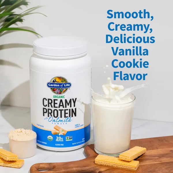 Garden of Life Organic Creamy Protein with Oatmilk – Vanilla Cookie 920gm