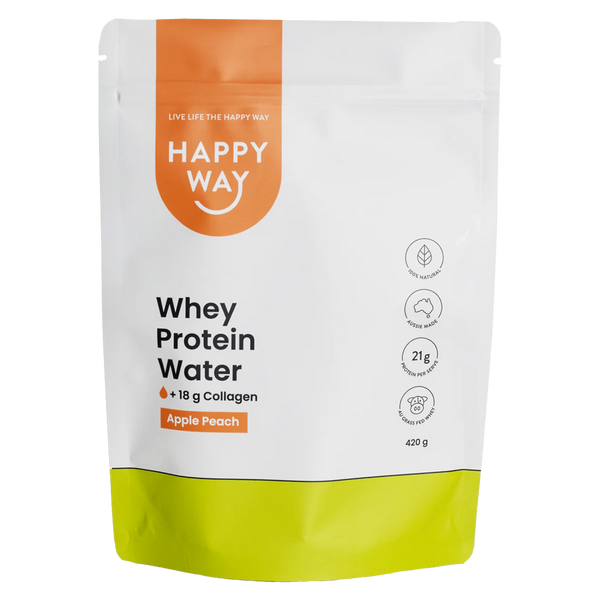 Happy Way Whey Protein Water Apple Peach 420g