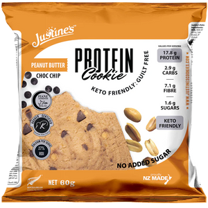 Justine's Keto Peanut Butter Choc Chip Protein Cookie 60g