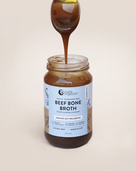 Nutra Organics Beef Bone Broth Concentrate Natural Beef 390gm.