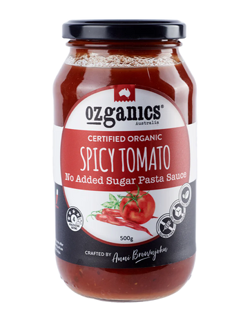 Ozganics Spicy Pasta Sauce 500gm