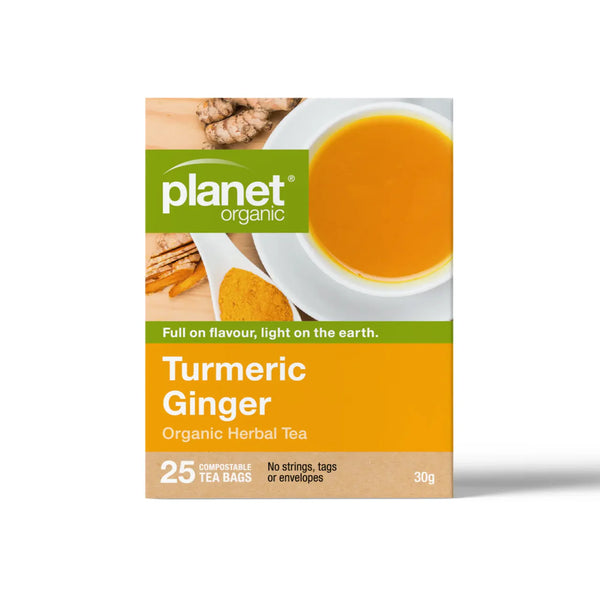 Planet Organic Turmeric & Ginger Tea 25tbags