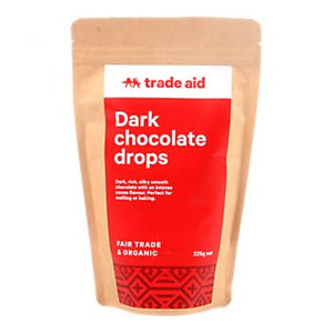 Trade Aid Organic 55% dark chocolate drops – 225g