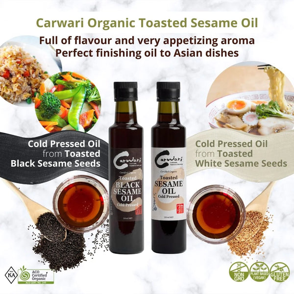 Carwari Toasted Sesame Oil Cold Pressed 250ml