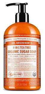 Dr. Bronner's 4-in-1 Tea Tree Organic Sugar Soap Pump 710gm