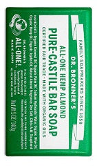 Dr Bronner's All-One Hemp Almond Pure-Castile Bar Soap