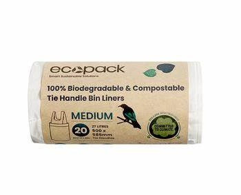 Ecopack Home Compostable/Biodegradable Bin Liners 27L On-line IE