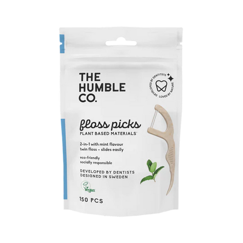 The Humble Co. Natural Floss Pics Mint