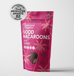 Little Bird GOOD MACAROONS - CACAO + RASPBERRY - Special 20% off