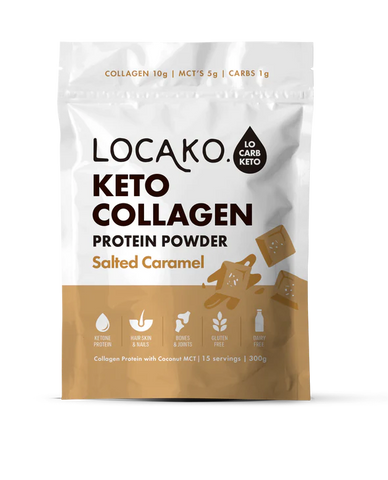 Locako Keto Collagen Protein Powder Salted Caramel 300g