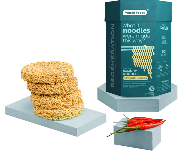 WhatIF Foods | BamNut Noodles - Sweet Hot 5 servings - 375gm