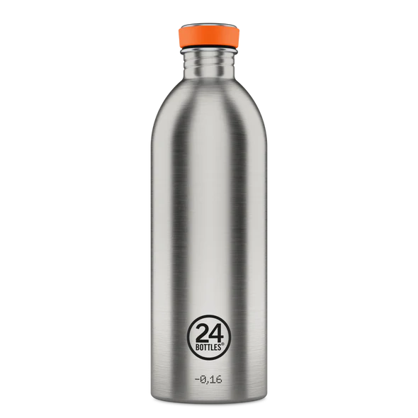 24 Bottles Urban Bottle Brushed Steel 1000 ml