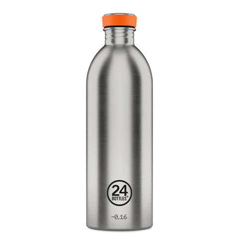 24 Bottles Urban Bottle Brushed Steel 1000 ml