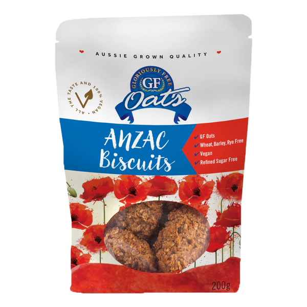 Gloriously Free GF Oats Anzac Biscuit 10 Pack