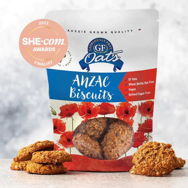 Gloriously Free GF Oats Anzac Biscuit 10 Pack