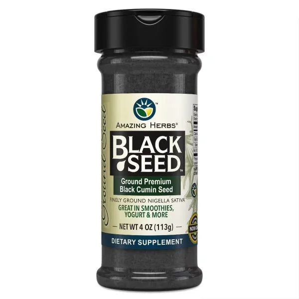 Amazing Herbs Black Seed GROUND SEED  120GM