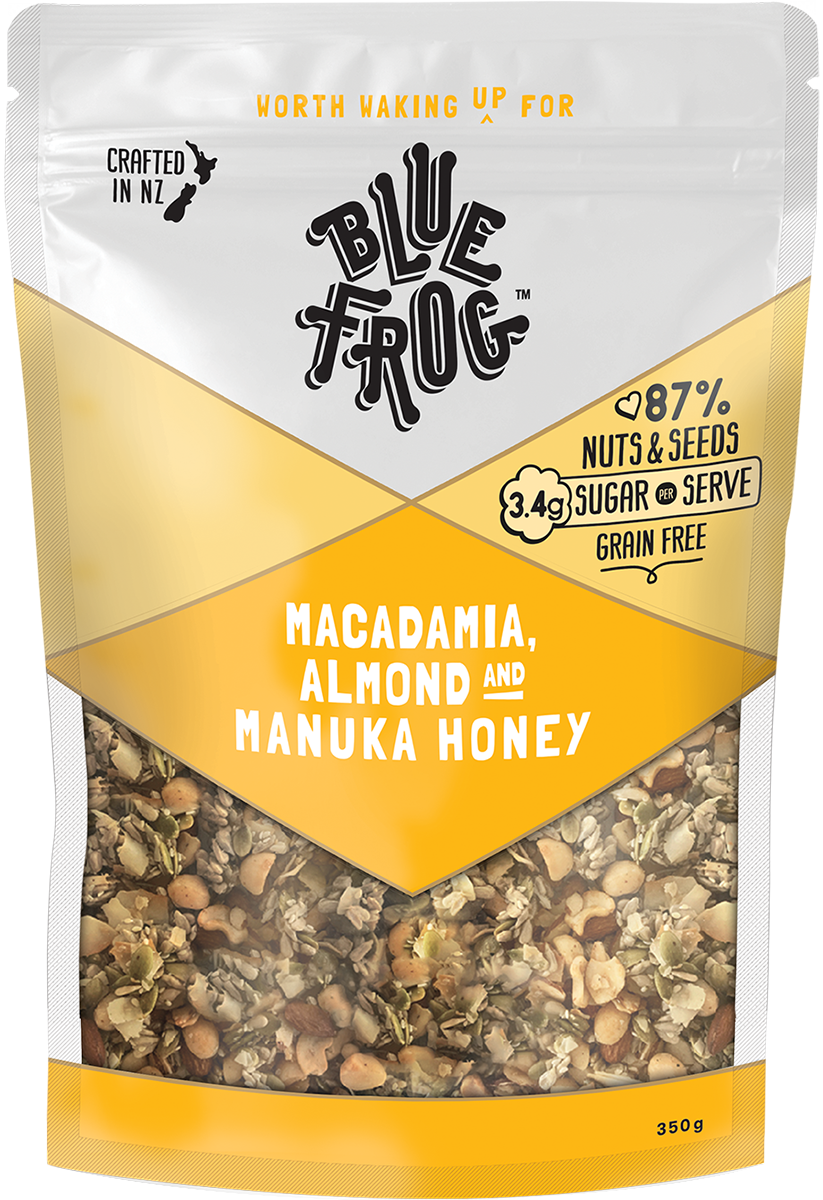 Blue Frog Macadamia, Almond & Manuka Honey 350gm