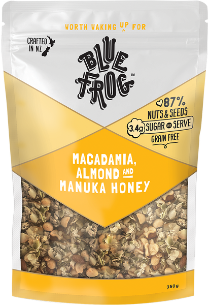 Blue Frog Macadamia, Almond & Manuka Honey 350gm - 20% off