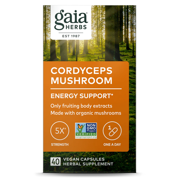 Gaia Herbs Cordyceps Mushroom 40vcaps