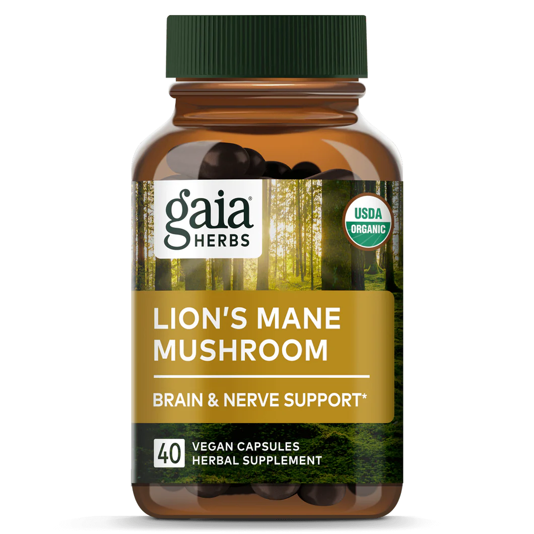 Gaia Herbs Lion's Mane Mushroom 40vcaps