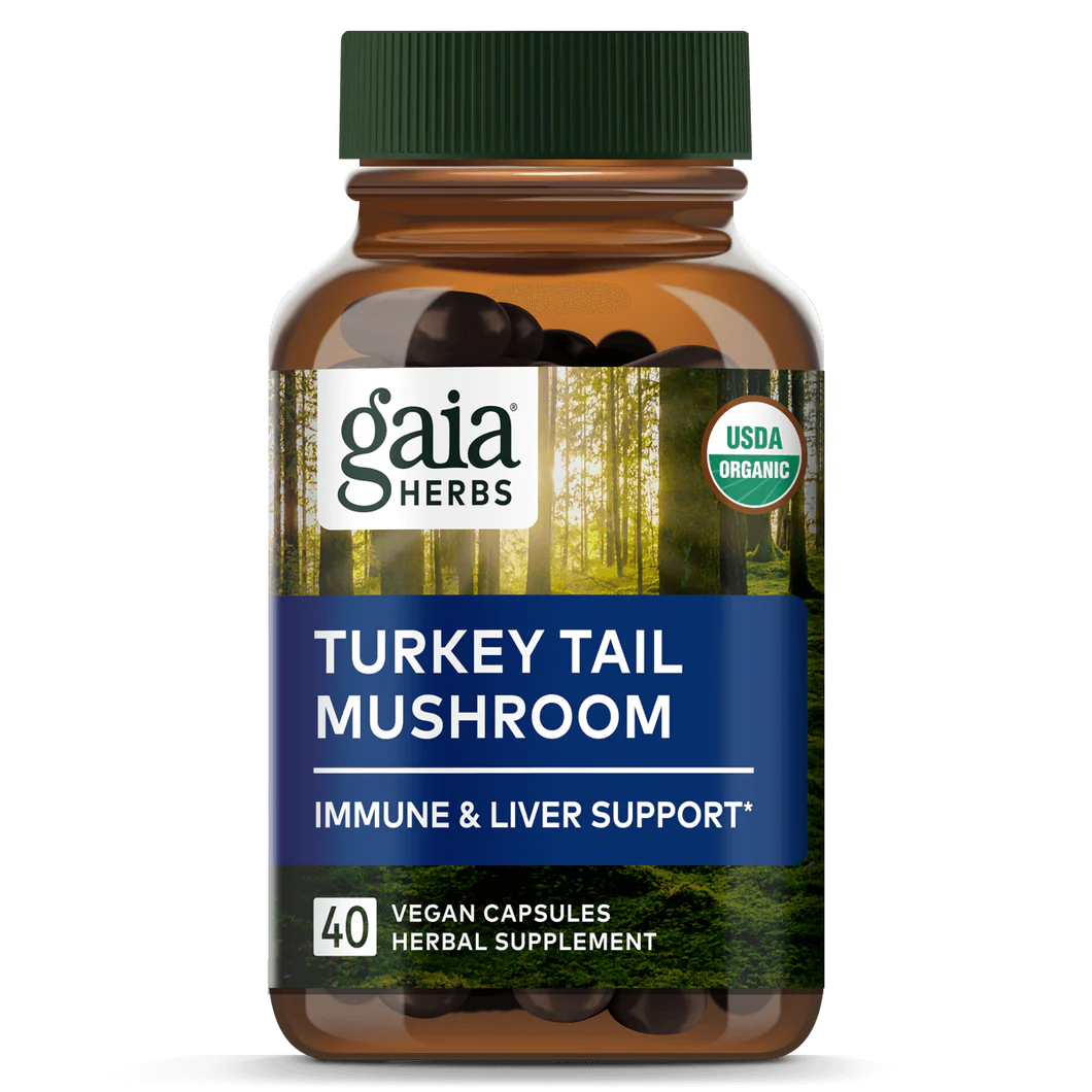 Gaia Herbs Turkey Tail Mushroom 40vcaps