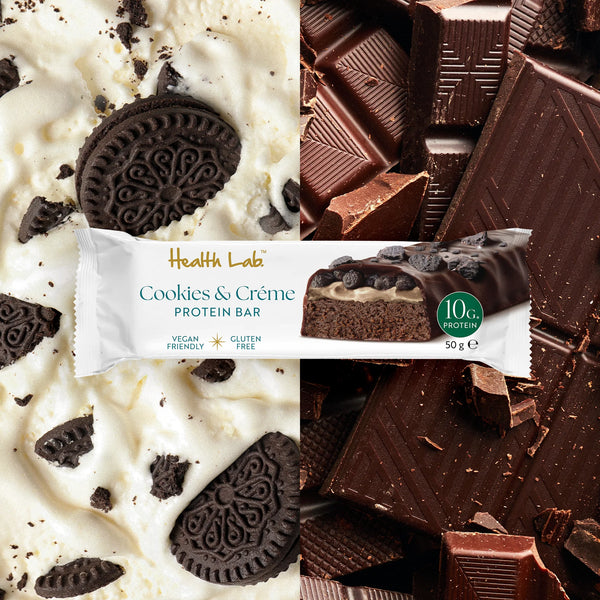 Health Lab Cookies & Cream Plant-Protein Bars