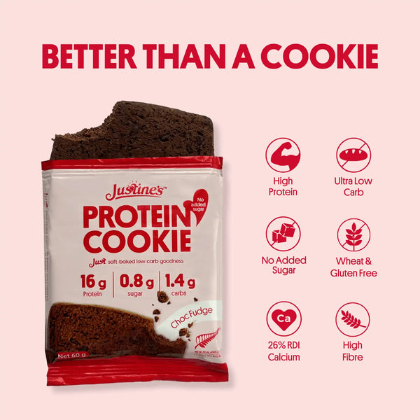 Justine's Protein Cookie Choc Fudge 60g