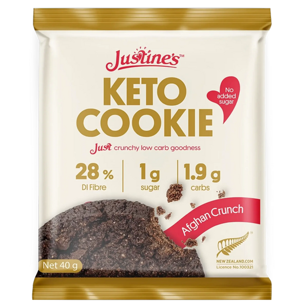 Justine's Keto Afghan Crunch Cookie 40g