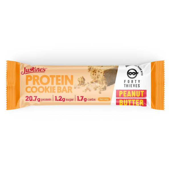 Justine's Protein Cookie Bar Forty Thieves Peanut Butter 60g