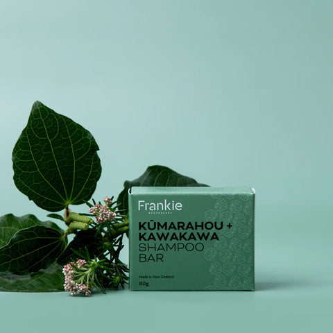 Frankie Kūmarahou & Kawakawa Shampoo Bar 80gm