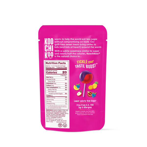 Koochikoo® lollipops Assorted Lollipops 10x10ct