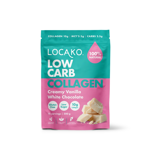 Locako Keto Collagen Vanilla White Chocolate 300gm