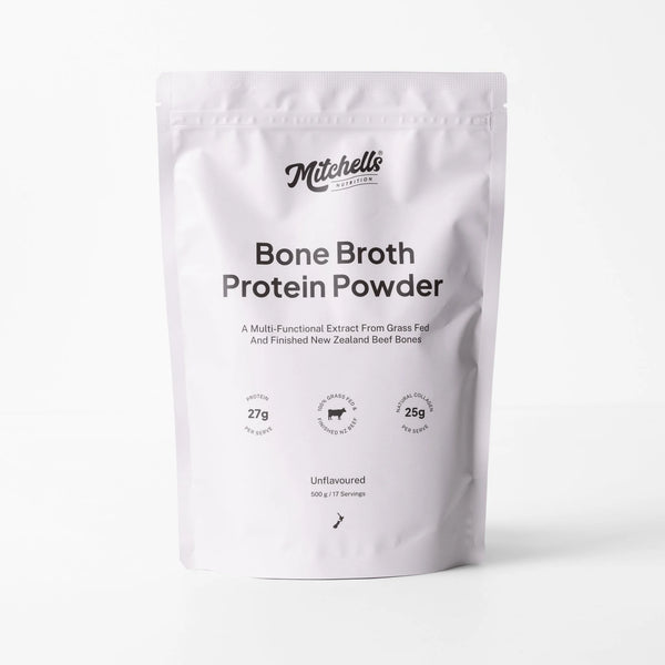 Mitchells Bone Broth Protein Powder - Unflavoured 500gm
