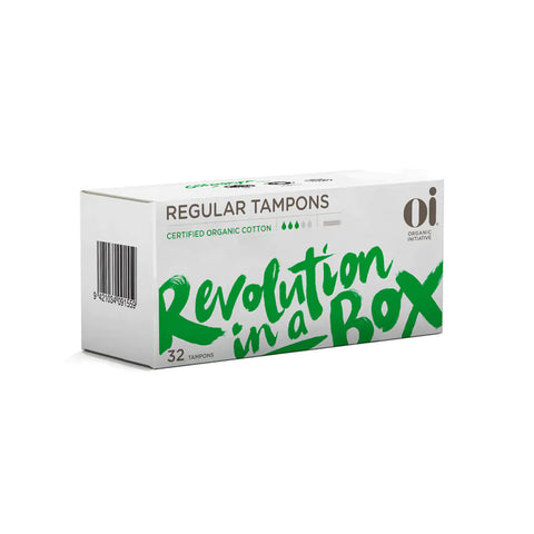 Oi Organic Non-applicator Tampons. 32 regular tampons