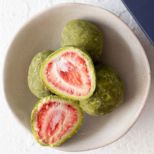 Organic Times Matcha White Chocolate Strawberries