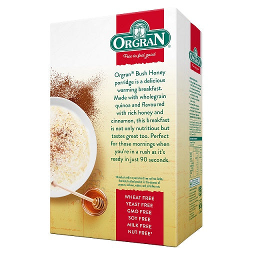 Orgran Quinoa Porridge with Bush Honey