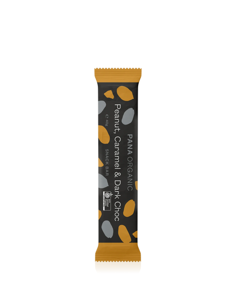 Pana Chocolate Snack Bar Peanut, Caramel & Dark Choc