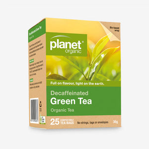 Planet Organic Green Decaffeinated Tea 25tbags