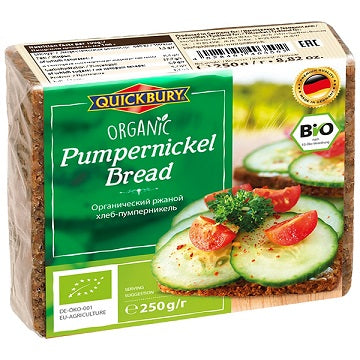 Quickbury Organic Pumpernickel Bread 250g