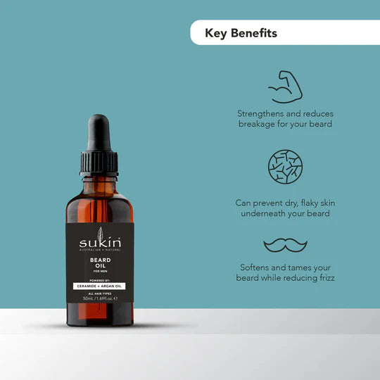 Sukin MEN'S BEARD OIL 50ML - 20% off