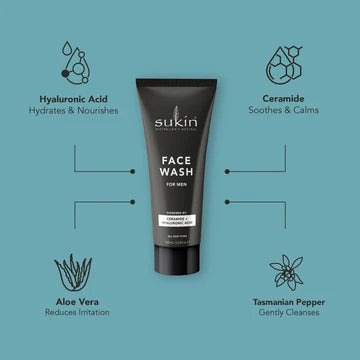 Sukin MEN'S FACE WASH 125ML - 20% off