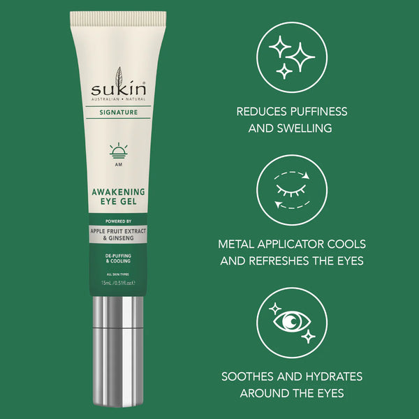 SUKIN SIGNATURE AWAKENING EYE GEL | 15ML - 20% off