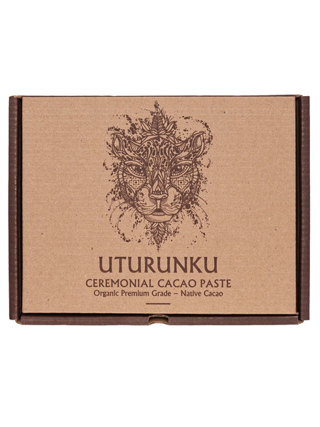 Seleno Organic Premium Ceremonial Cacao Paste Block 500gm - UTURUNKU (JAGUAR) CEREMONIAL CACAO PASTE BLOCK - 500G