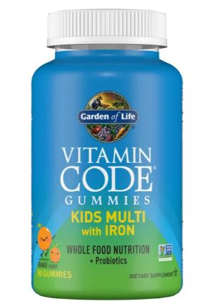 Garden of Life Vitamin Code Kids Multi Plus Iron Gummies 90pcs