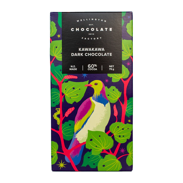 The Wellington Chocolate Factory Kawakawa Dark Bar75gm